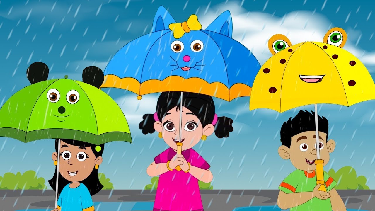 Rain, Rain, Go Away Nursery Rhyme With Lyrics Cartoon Kids song Rhymes & Songs for Children Phonics
