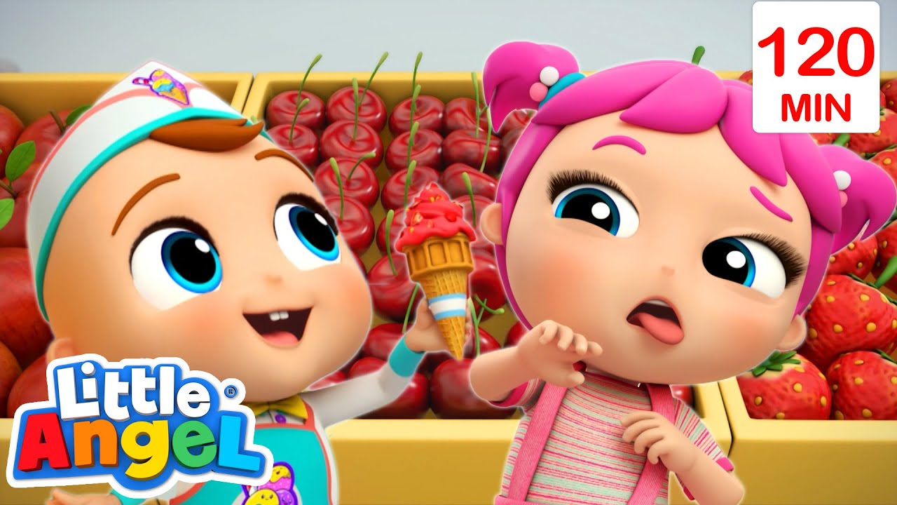 What's In The Ice Cream?! | Jill's Playtime | Little Angel Kids Songs & Nursery Rhymes