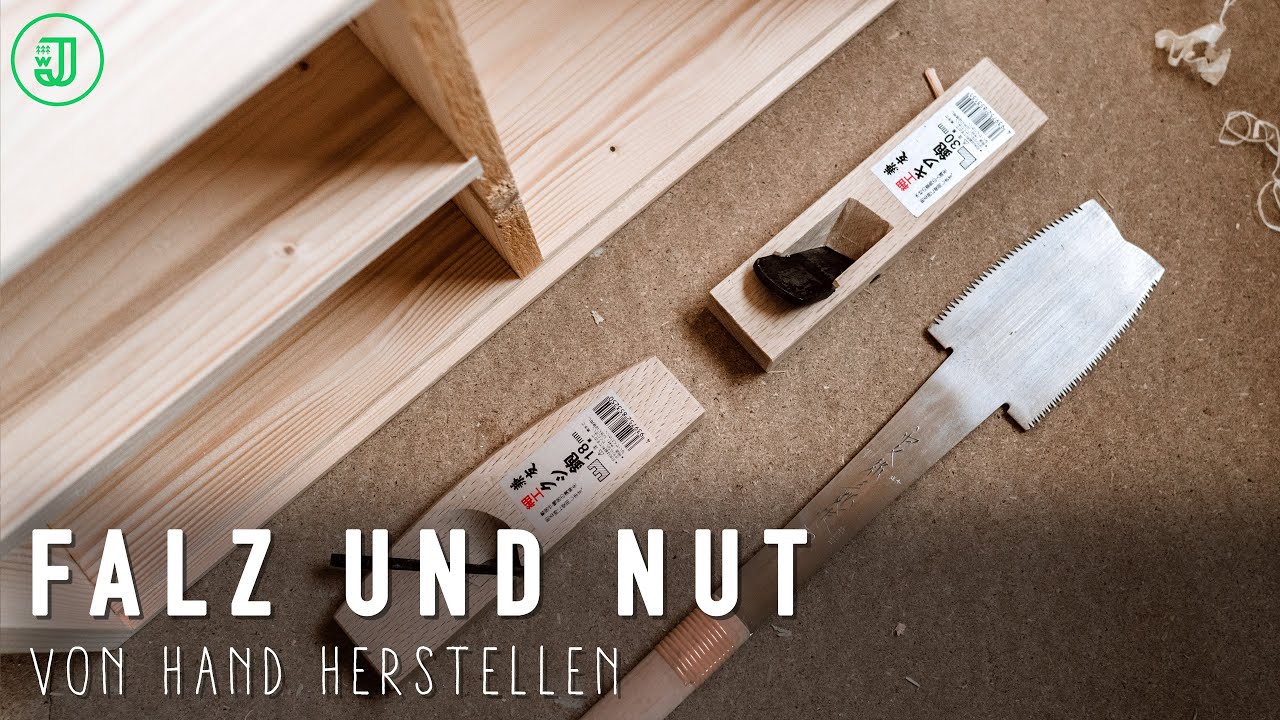 So einfach gelingen FALZ und NUT von Hand! | Schrank aus Palettenholz #2 | Jonas Winkler