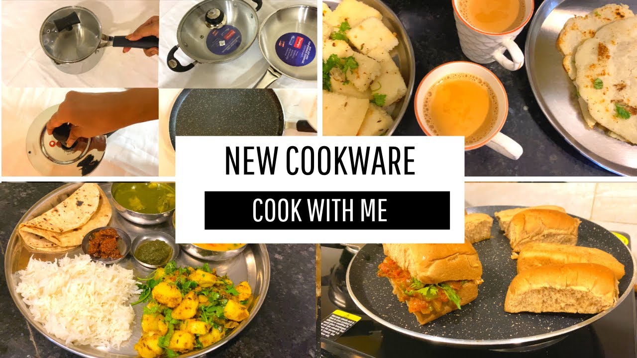 New Cookware !  Cook with Me | Breakfast Lunch Dinner Recipe Ideas | Indian Cooking