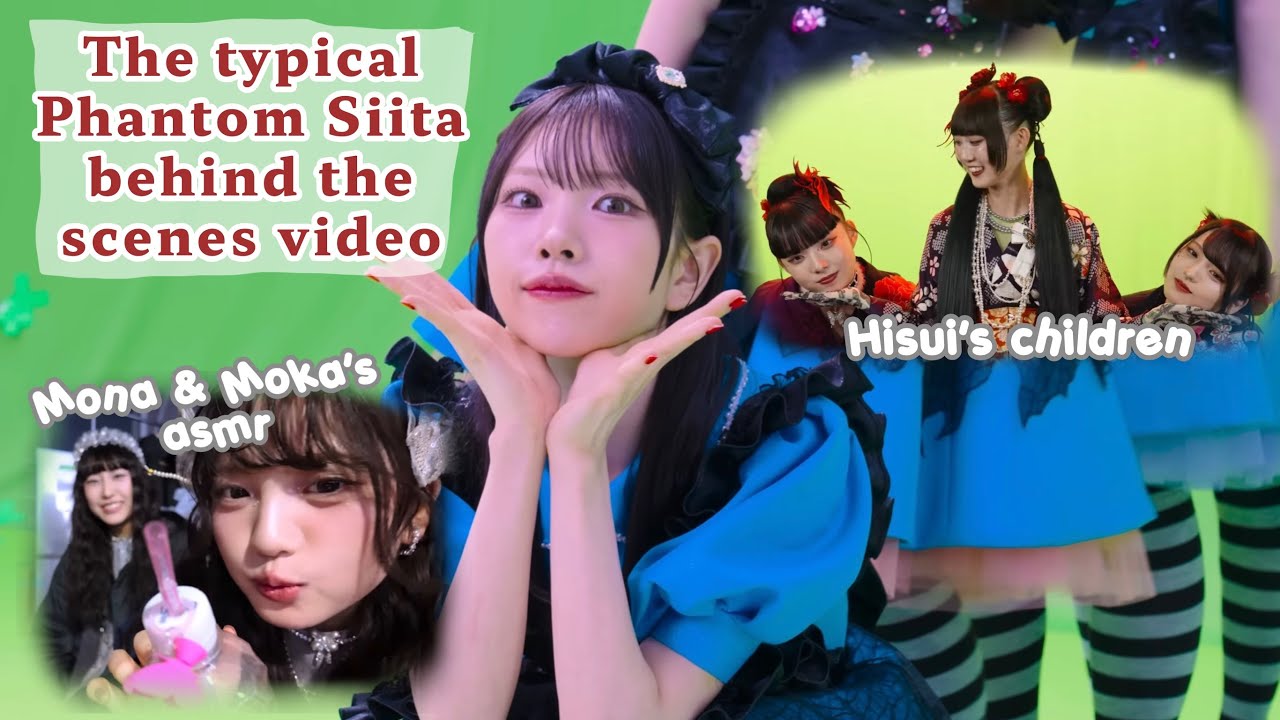 The typical Phantom Siita behind the scenes video 🩷🤍💜💚🩵