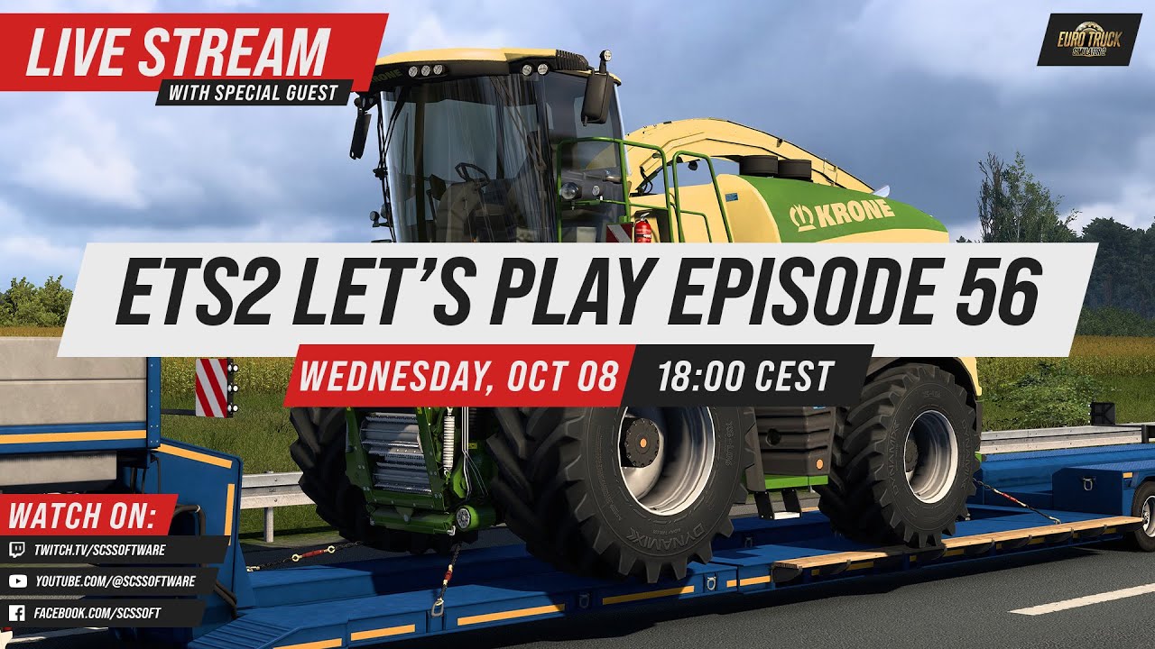 ETS2 Let's Play Episode 56 🚛 | Checking out the KRONE Agriculture Equipment DLC