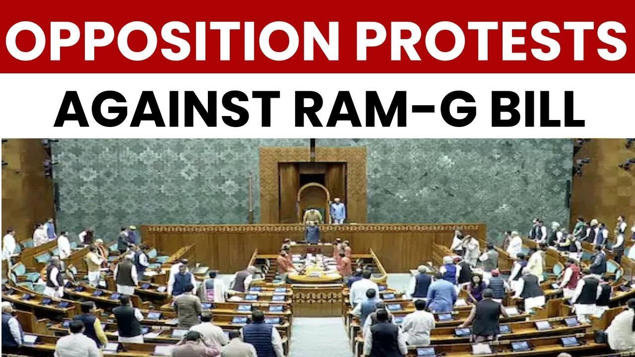 Opposition Slams Centre Over 'VBG Ramji Bill', Alleges Removal of Mahatma Gandhi's Name From Job