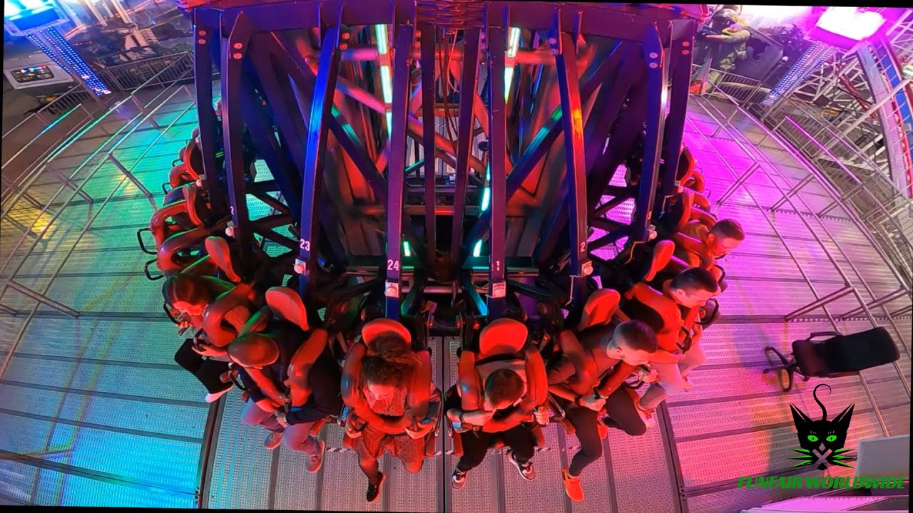 Insane POV Thrill Ride on the Epic 'MEGA KING TOWER' at FOIRE AUX MANEGES DE LILLE 2021