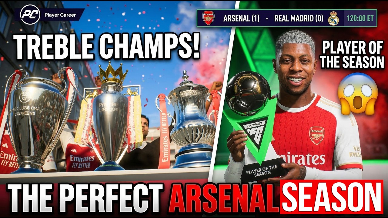 3 Trophies + Player of the Season! 🤯 The Perfect Arsenal Season