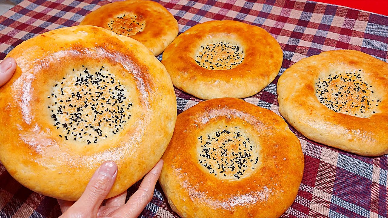 Authentic Afghan Mazar Bread (Naan-e-Mazari) | طرز تهیه نان مزاری خانگی پف&zwnj;کرده و ترد در داش
