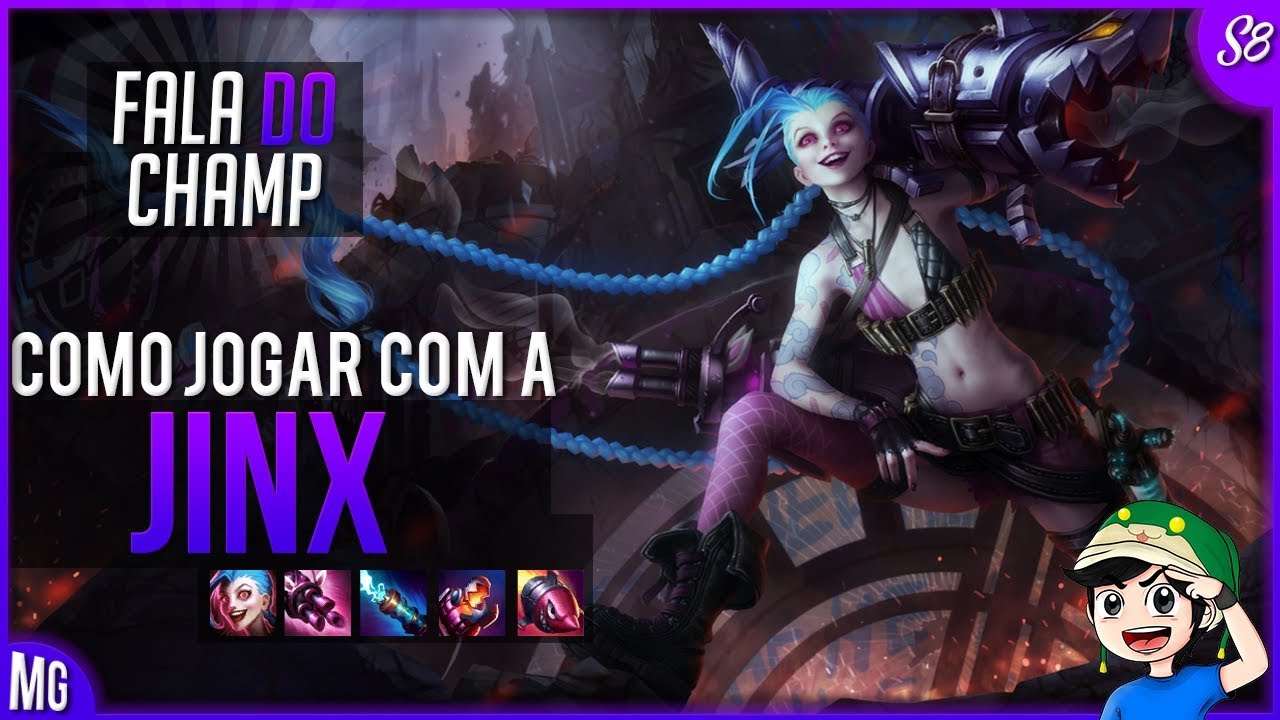 🔴 Como jogar de JINX em 16 minutos - Fala do Champ S8 - Ótima na Rota e Late Game Impressionante