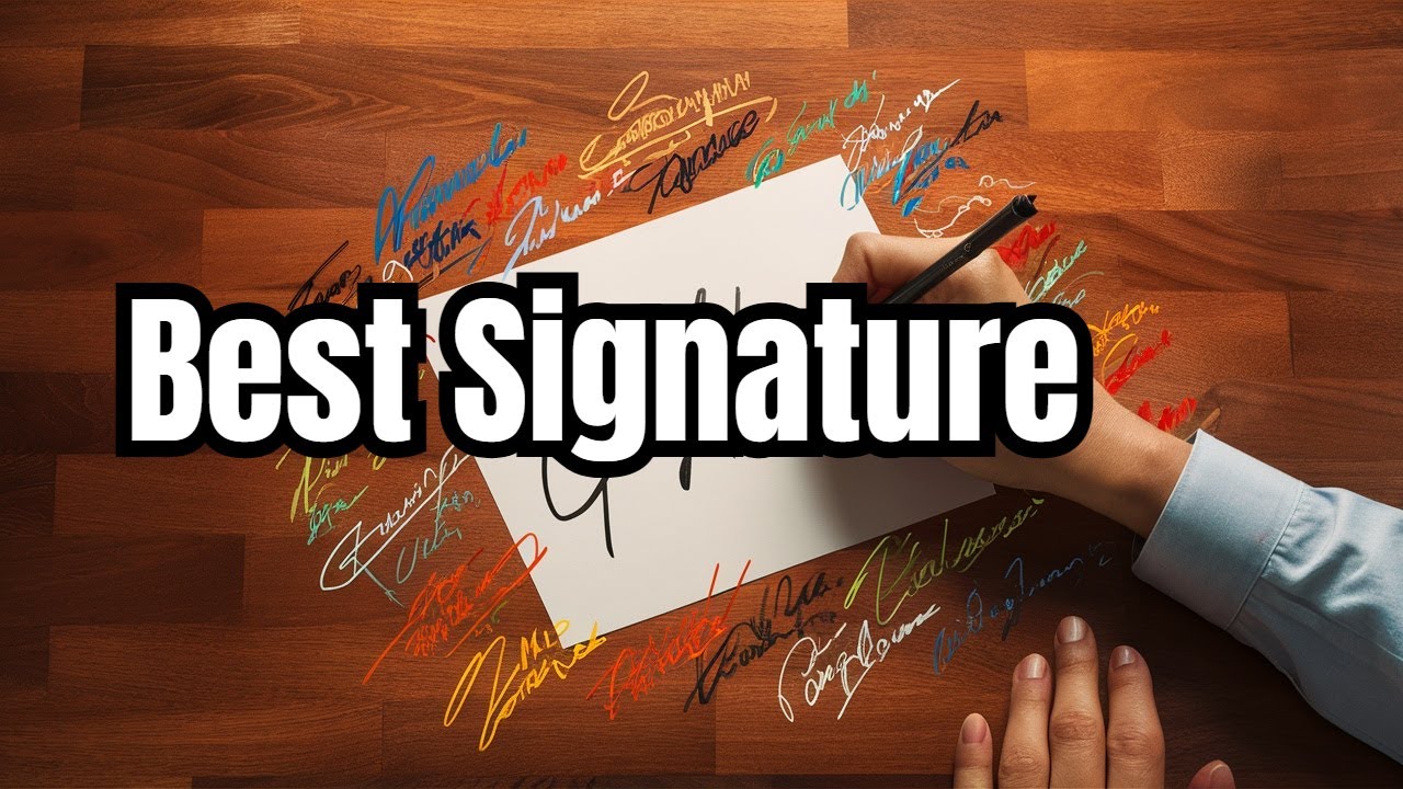 How To Create A Signature That Looks Fancy (Tutorial)