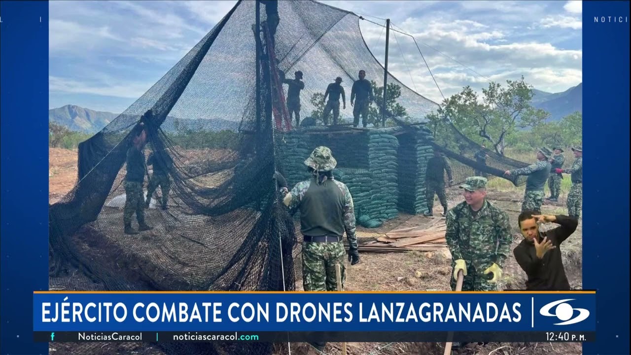 Nuevos drones de ataque en el ejercito colombiano.
