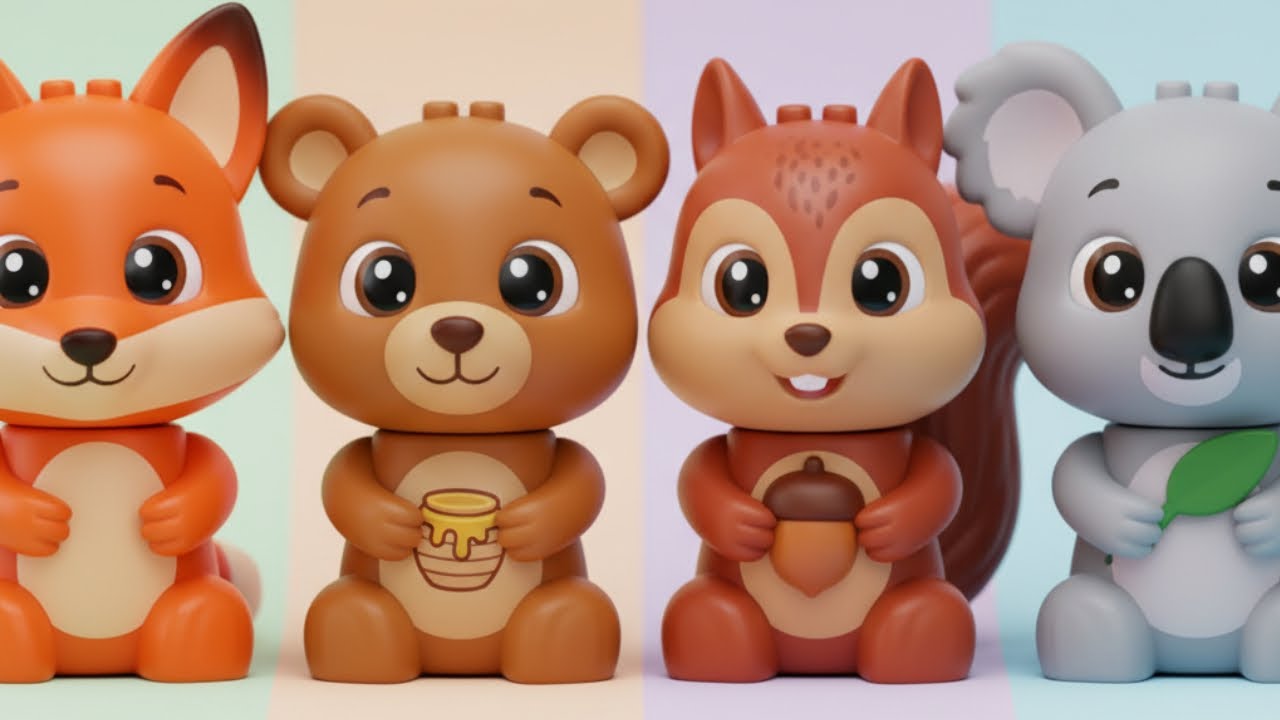 Forest Friends Together — Forest Friends Kids Song (Sing-Along) | Super Basic Songs