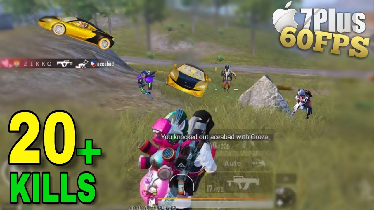 IPHONE 7 PLUS PUBG 2021(60fps) | CRAZY GAMEPLAY 🔥 | PUBG MOBILE