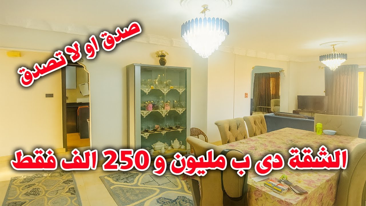 مش هتصدق ان الشقة دى بالسعر ده بها كل العدادات متشطبة على المفتاح متهوية من كل الاتجاهات - كود 147