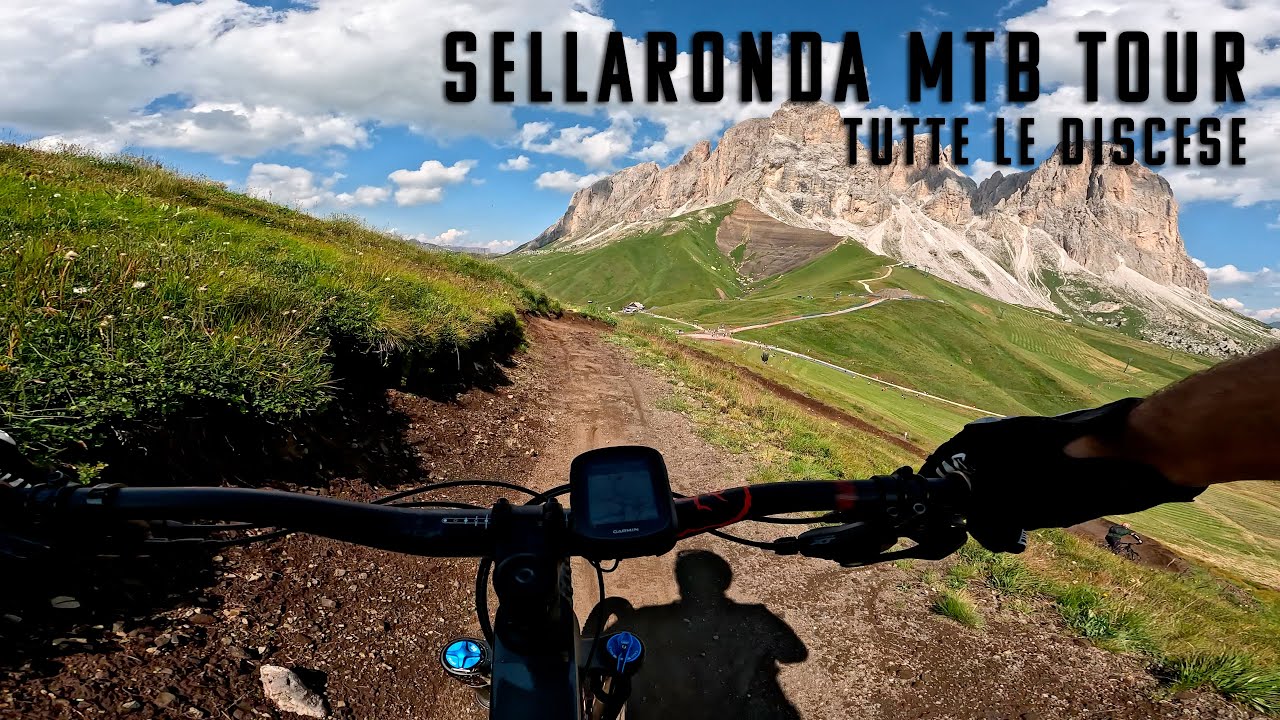 Tutte le discese del Sellaronda MTB Trail in senso orario | All downhill trails clockwise