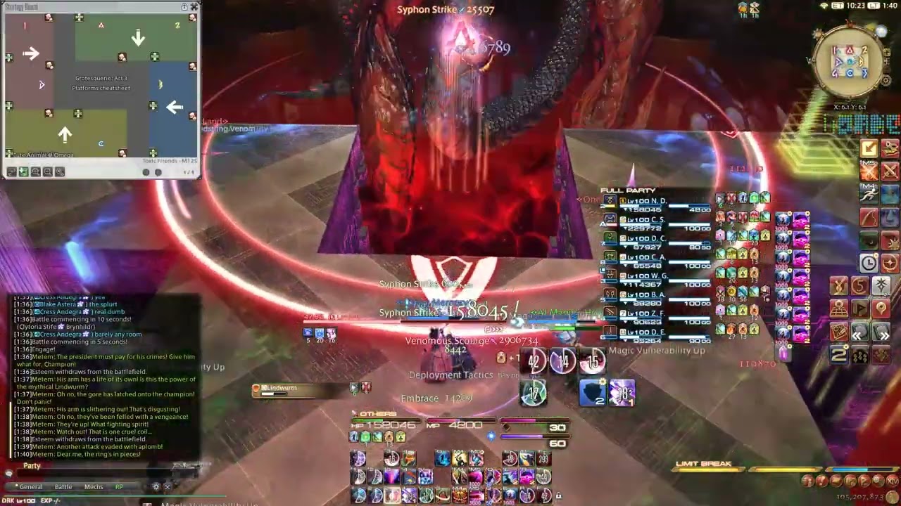 Final Fantasy XIV AAC Heavyweight M4 (Savage) (M12S) PHASE 1 DRK OT PoV