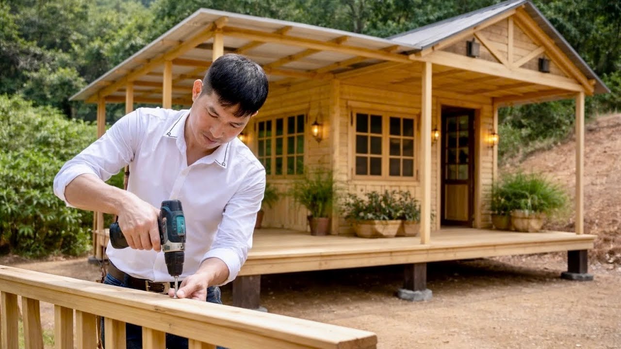 Let's see how this man built his dream home in the countryside in just 120 days.