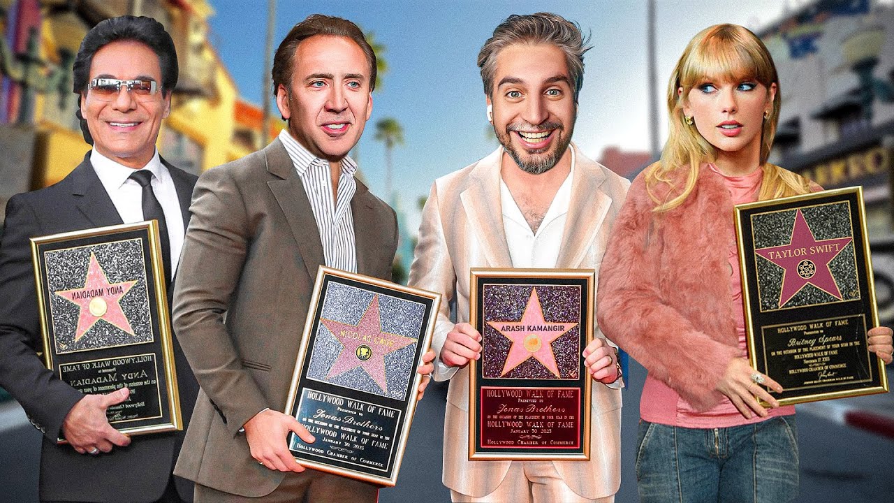 Hollywood Walk of Fame🤩🇺🇸!معروف ترین خیابون لس آنجلس