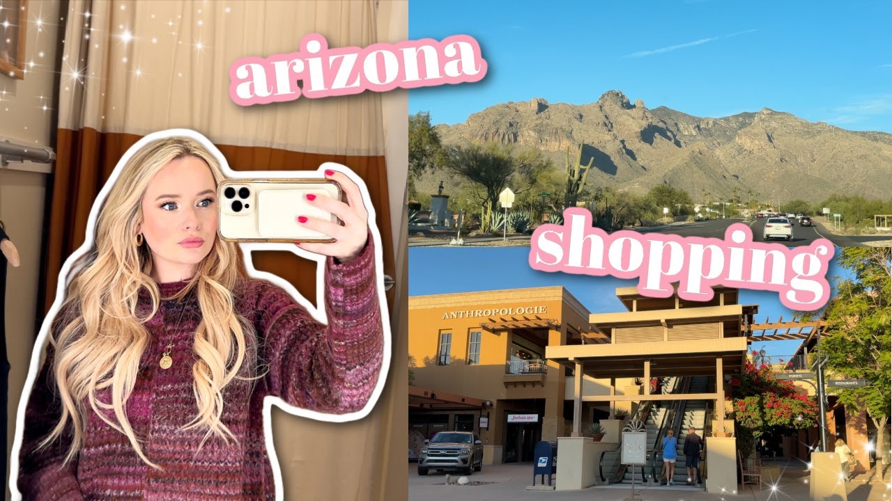 arizona mall christmas shopping! try-on free people, sephora, buffalo exchange, madewell