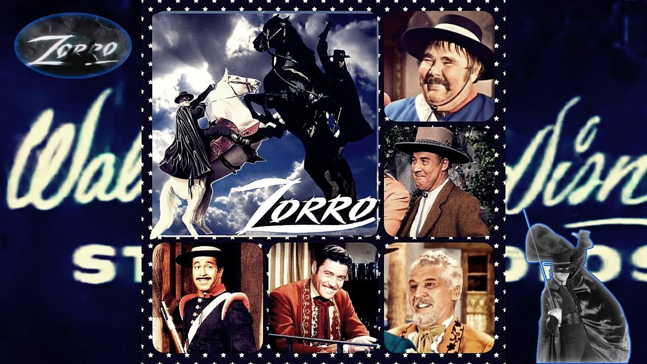 ZORRO BERNARDO DON ALEJANDRO TORNADO Sgt GARCIA Cpl REYES LES PERSONNAGES D'UNE SÉRIE CULTISSIME 4K