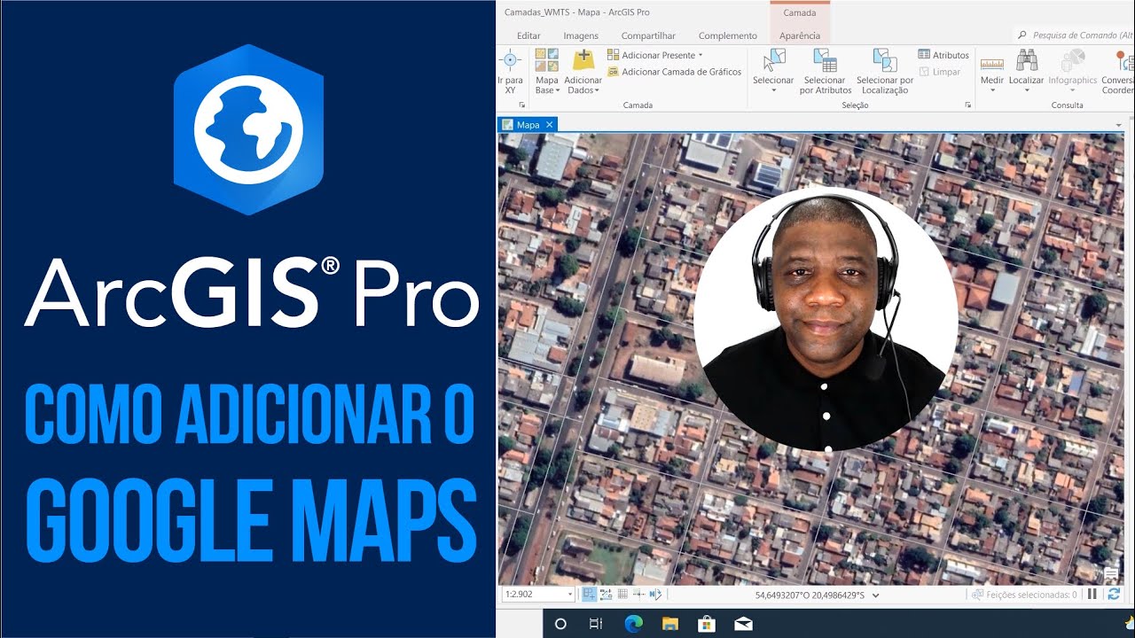 Como Adicionar o Google Maps no ArcGIS Pro