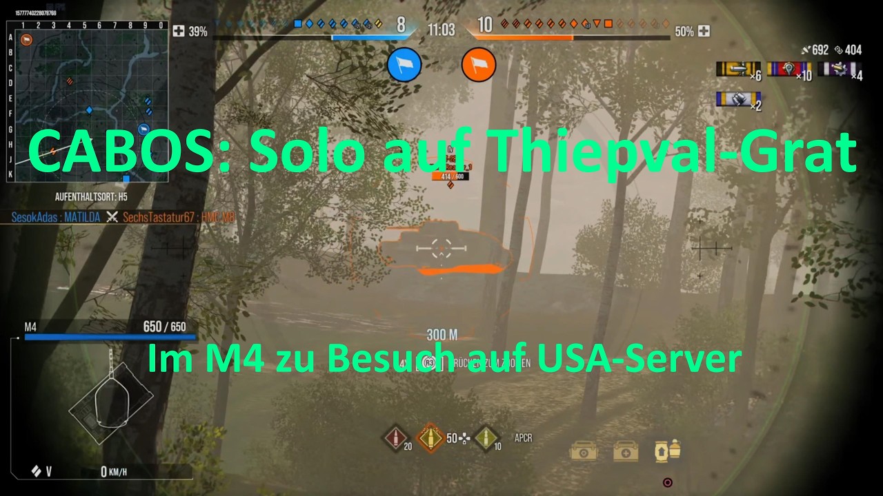 CABOS: Solo auf Thiepval-Grat im M4 auf USA-Server