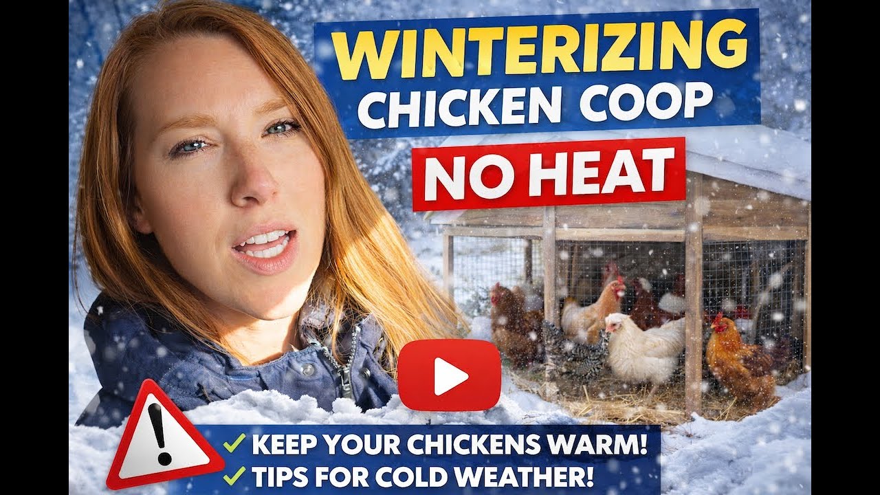 Winterizing a Chicken Coop WITHOUT a Heater ❄️🐔 Keep Chickens Warm & Safe All Winter #birds