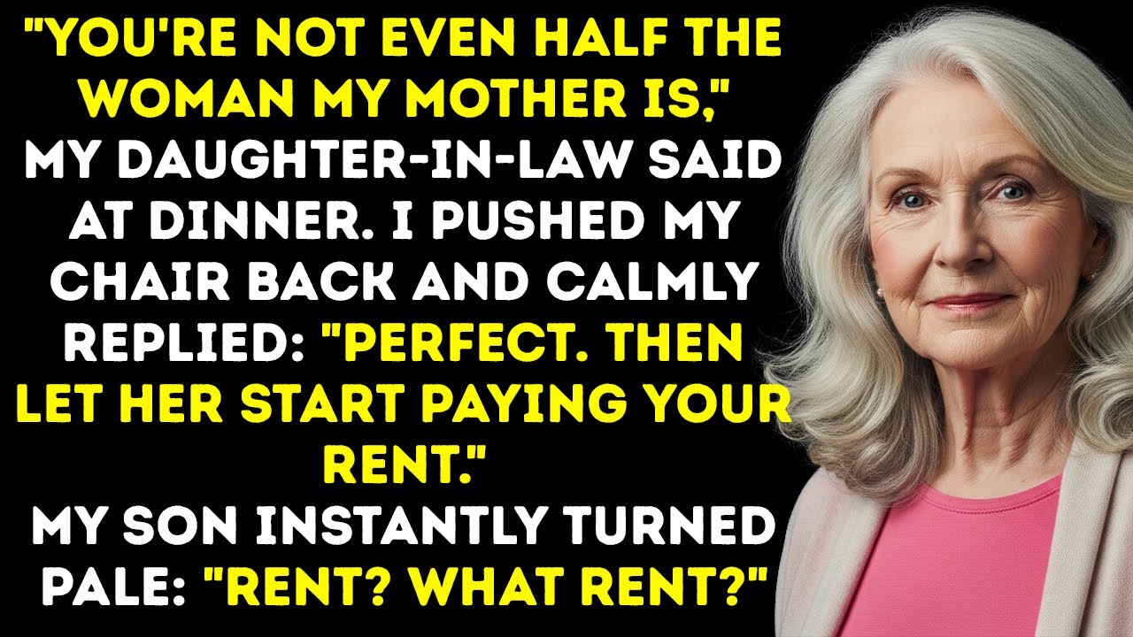 Daughter-In-Law Said 'You're Not Half The Woman My Mom Is'... My Response Destroyed Her.