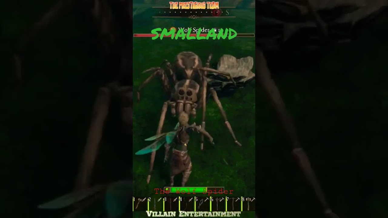Watch Out!!! 🏃 Wolf Spider Incoming 🕷️ Time to takeout the spider ⚔️ in Smalland 🐞