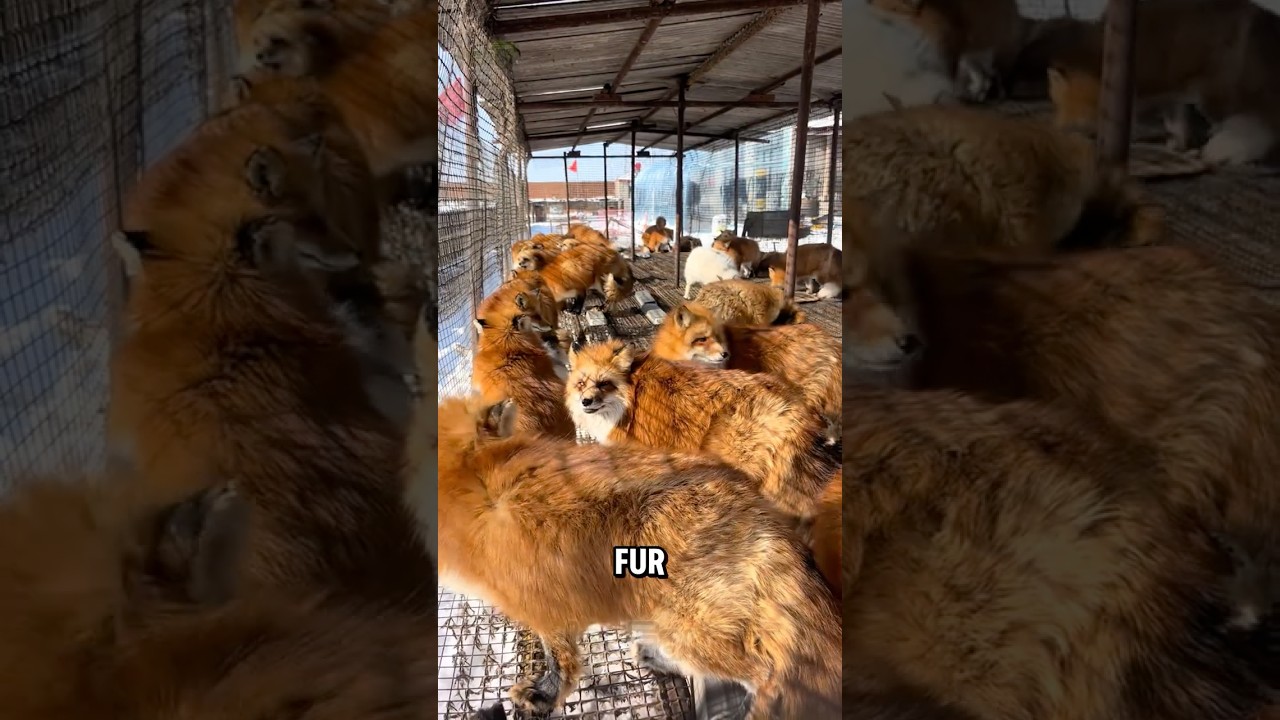 The Truth About Fox Fur Farming in China! 🦊💰 #shorts #jasfarm #foxFur #chinaFurIndustry