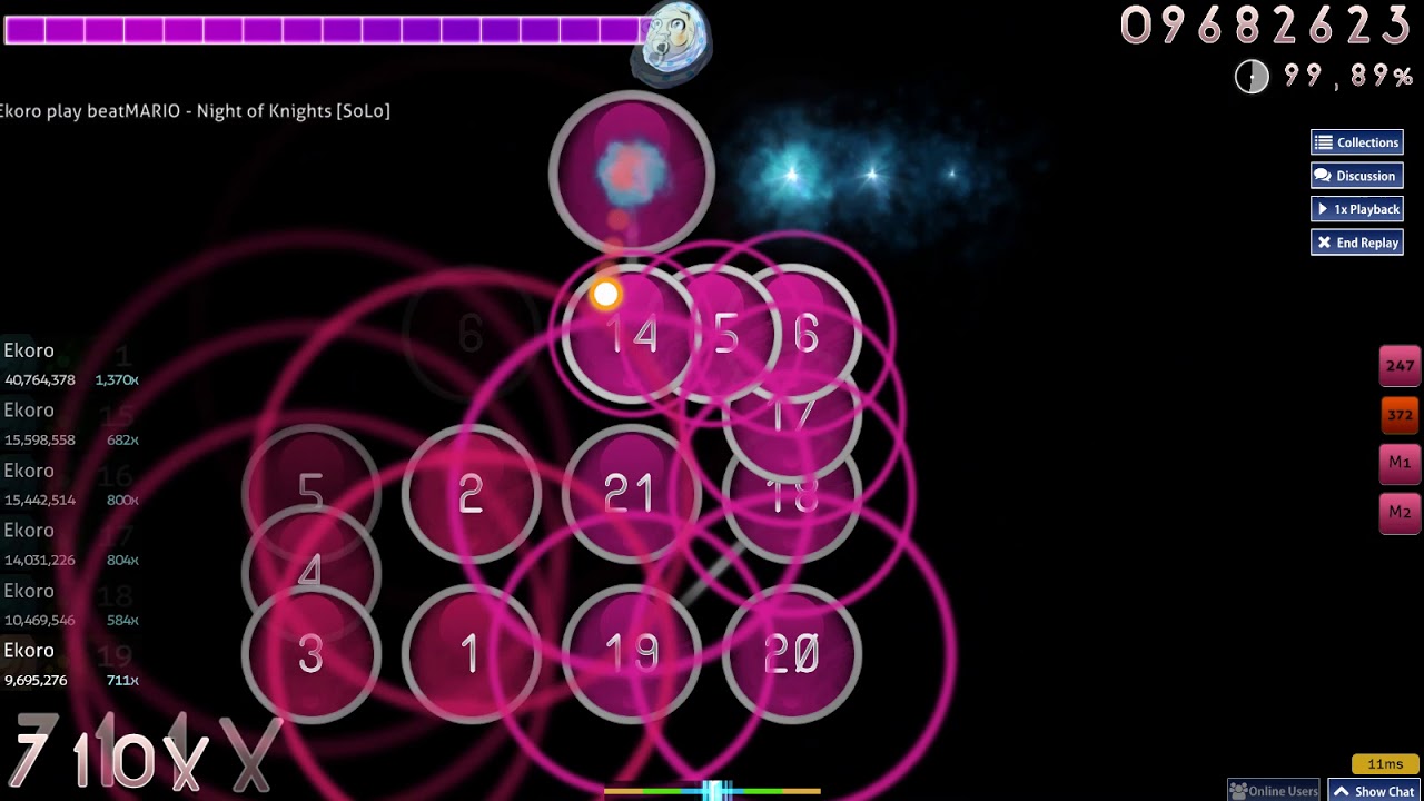 beatMARIO - Night of Knights [S0L0] nomod FC (99,95%, AR0 map)