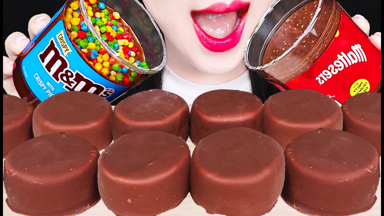 ASMR MINI CHOCOLATE ICE CREAM 신상 초콜릿 아이스크림 먹방 EATING SOUNDS