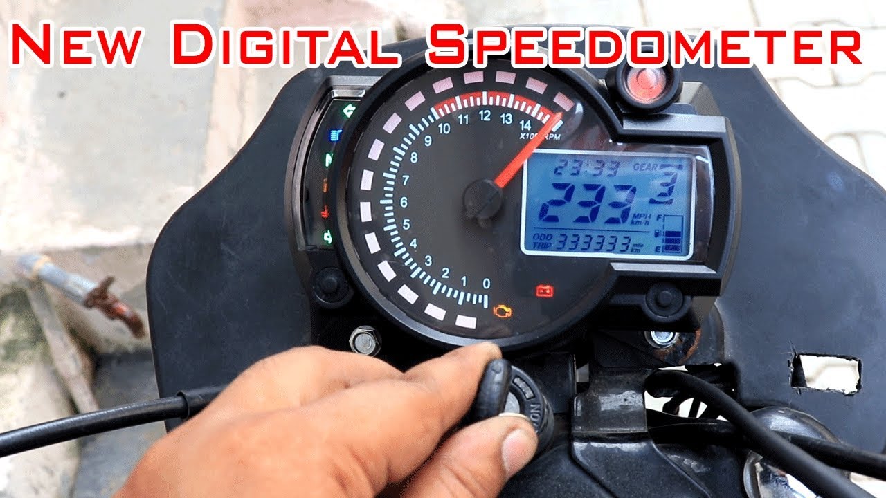Digital speedometer splendor plus part 1