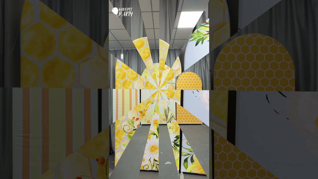 Happy birthday 🐝 sweet bee themed birthday party #partytime #diybackdrop#partydecor #beetheme #bees