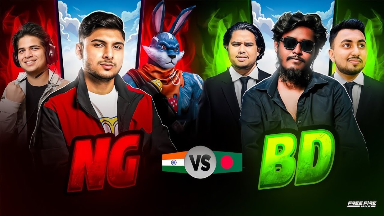 NONSTOP GAMING Squad🇮🇳 Vs BANGLADESH Best Squad🇧🇩 Intense Match🔥 ft. Smooth, Badal, Aaria, Tufan