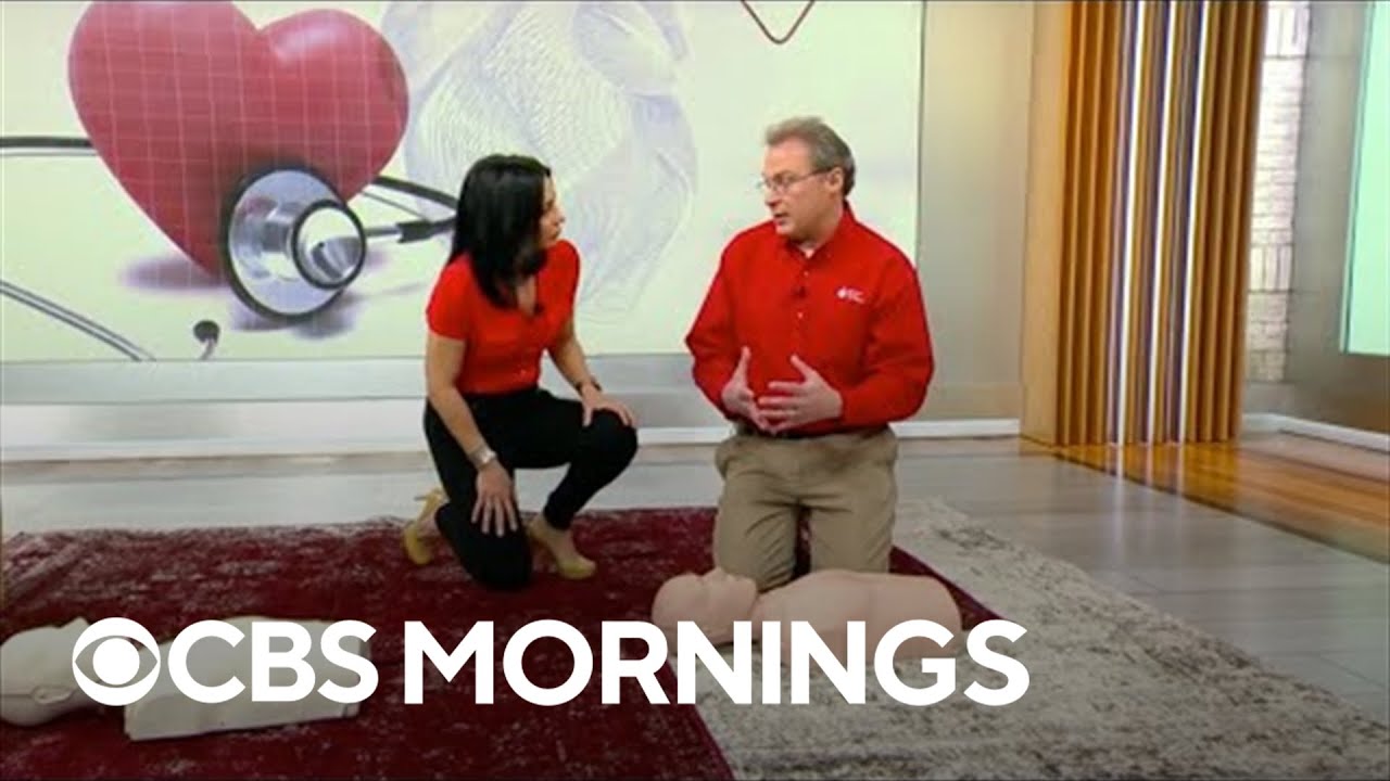 Dr. Tara Narula demonstrates the proper way to perform CPR