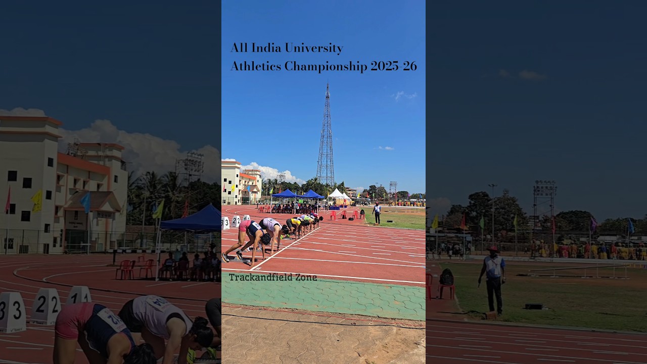 100m Heat - Womens || 85th All India Inter University Athletics Championship 2025-26