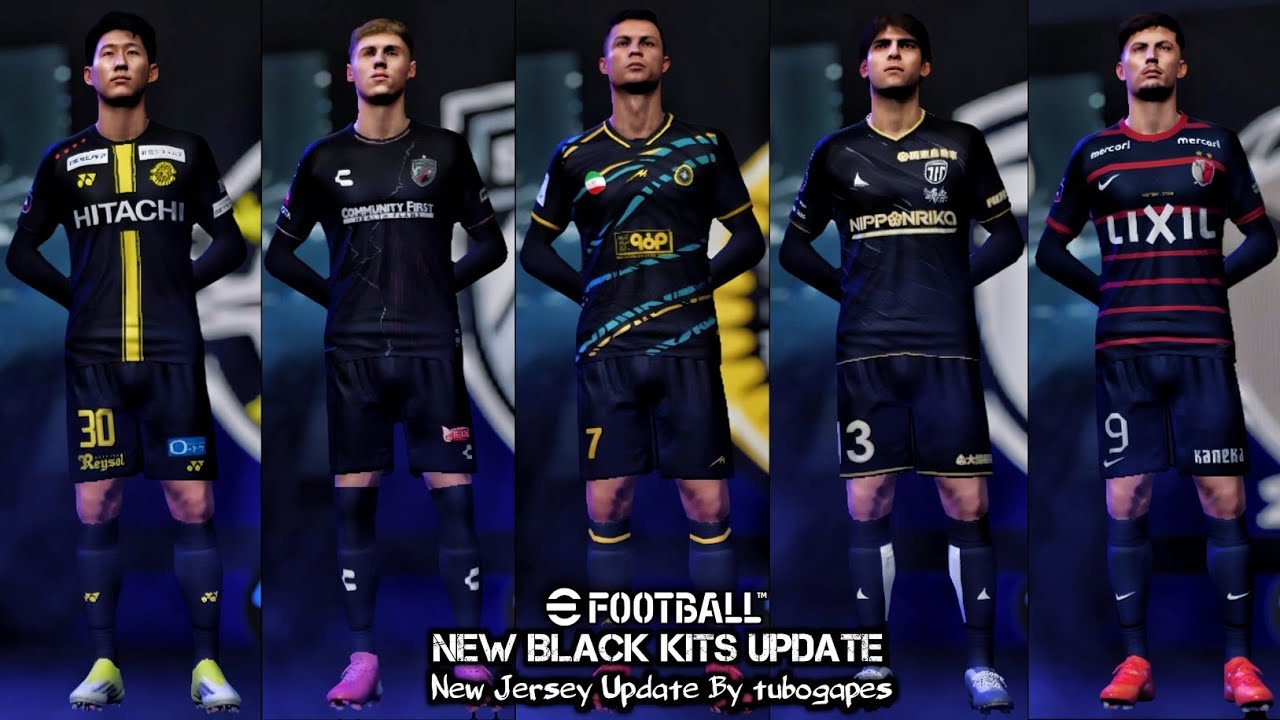New Black Kits Edition🔥 Best Black Jersey In eFootball 2026 Mobile