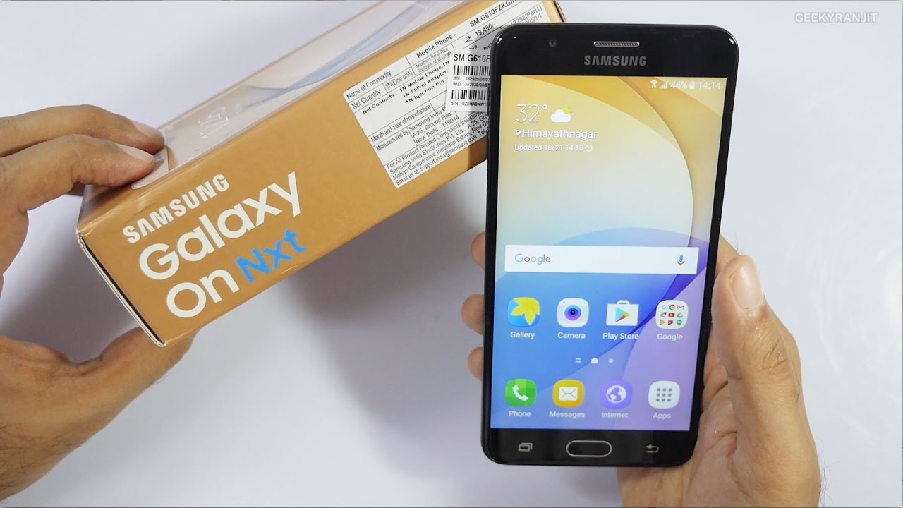 Samsung Galaxy On Nxt Smartphone Unboxing & Overview