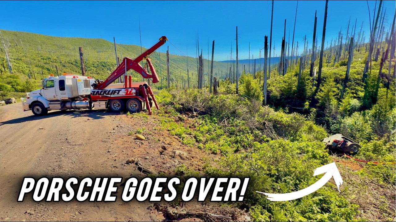 Porsche Goes Off A Cliff!  Can We Get It Out In One Piece?