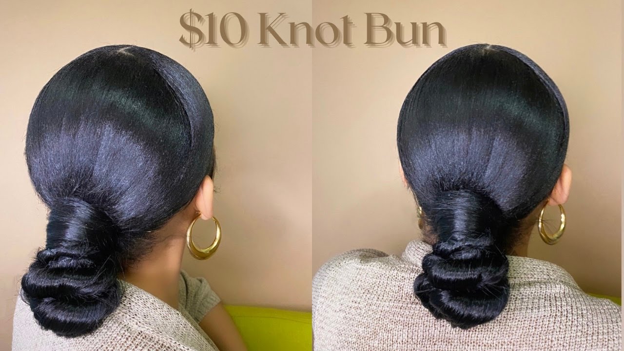 Low Sleek Knot Bun Tutorial | Only $10