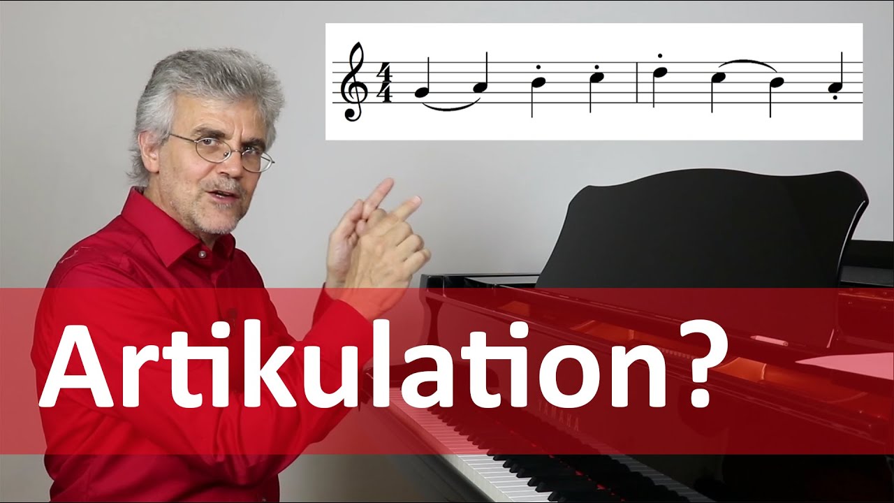 Lebendiger Klavier spielen durch Artikulations-Varianten