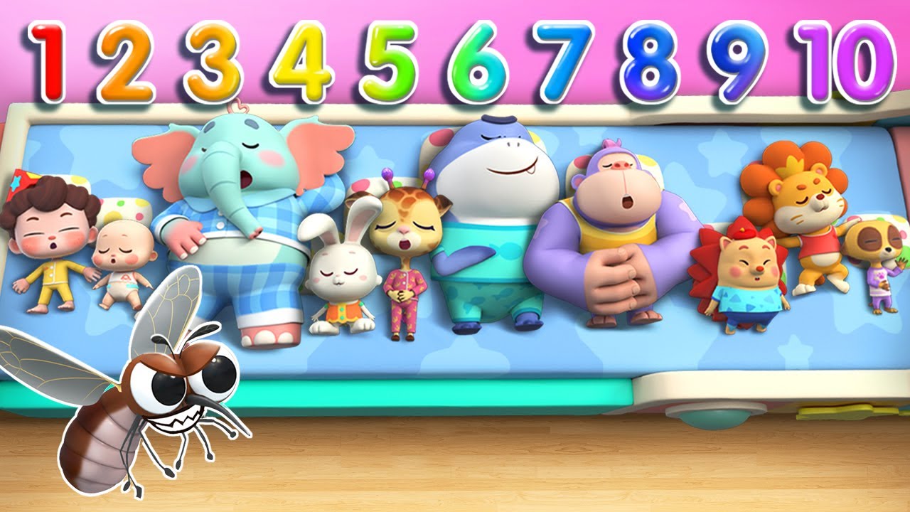 Ten in the Bed (Mosquito Version) | Mosquitoes, Go away! | Nursery Rhymes & Kids Songs | BabyBus