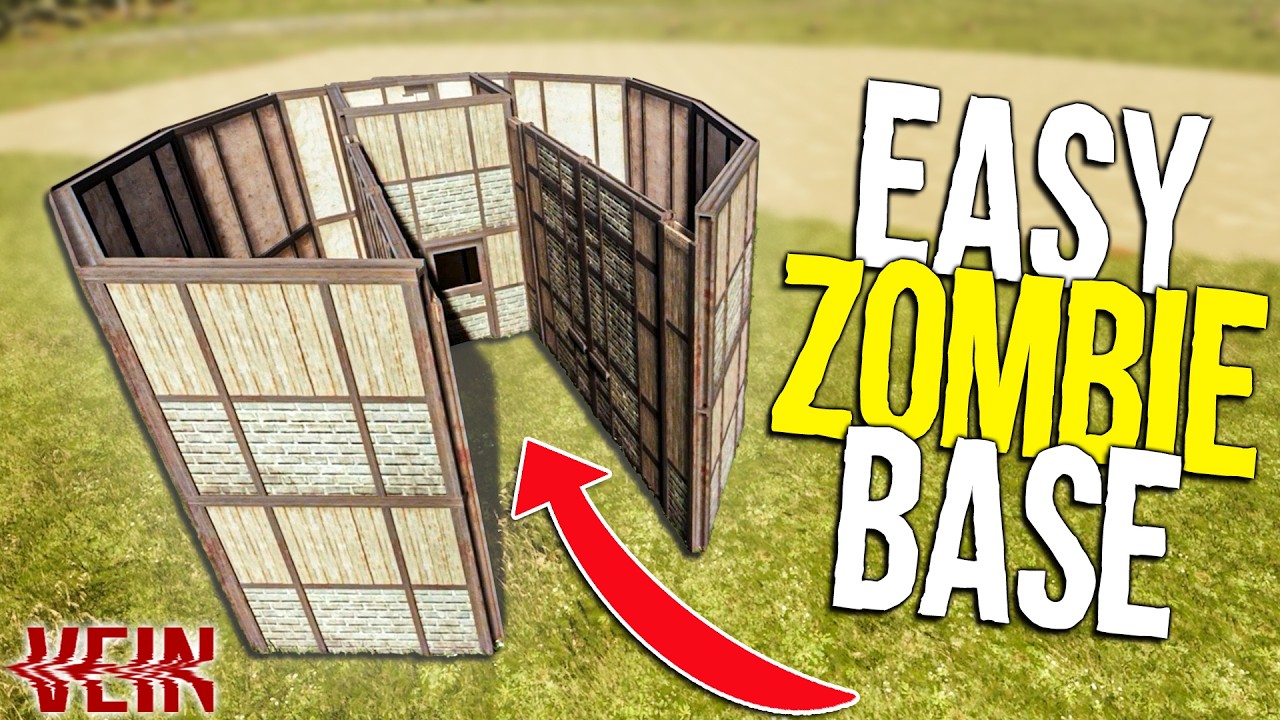 I Built the EASIEST ZOMBIE BASE in VEIN SURVIVAL