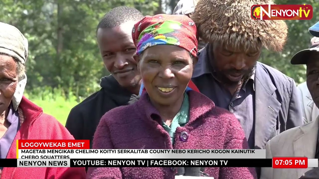 PROVIDE CLEAR LIST OF PEOPLE TO BE COMPENSATED-CHELIMO SQUATTERS