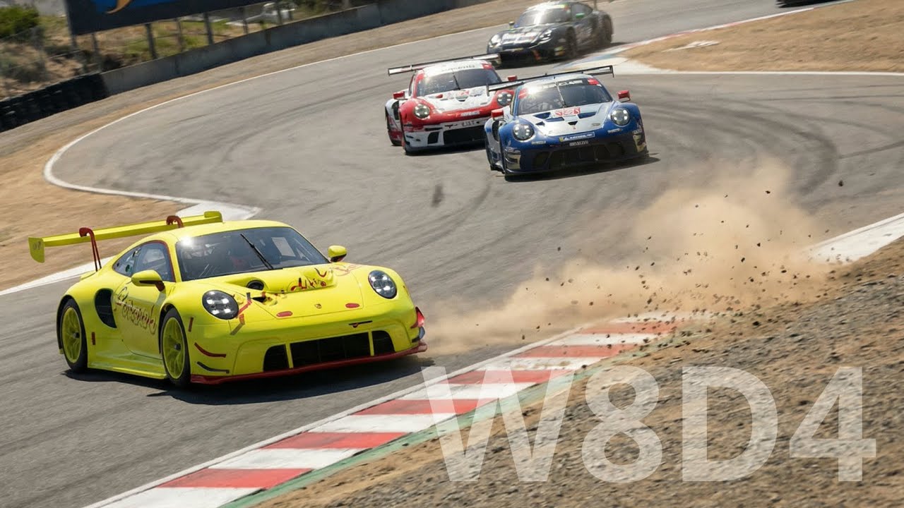 W8D4 GT7 Race C Laguna Seca: Porsche 992 — едем за стабильностью | PS5 Pro