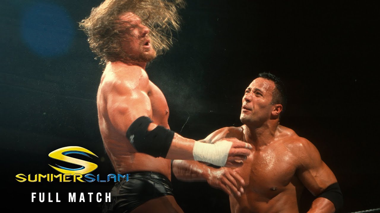 ПОЛНЫЙ МАТЧ: Рок против Трипл Эйча против Курта Энгла | Матч за титул WWE «Тройная угроза»: Summe...