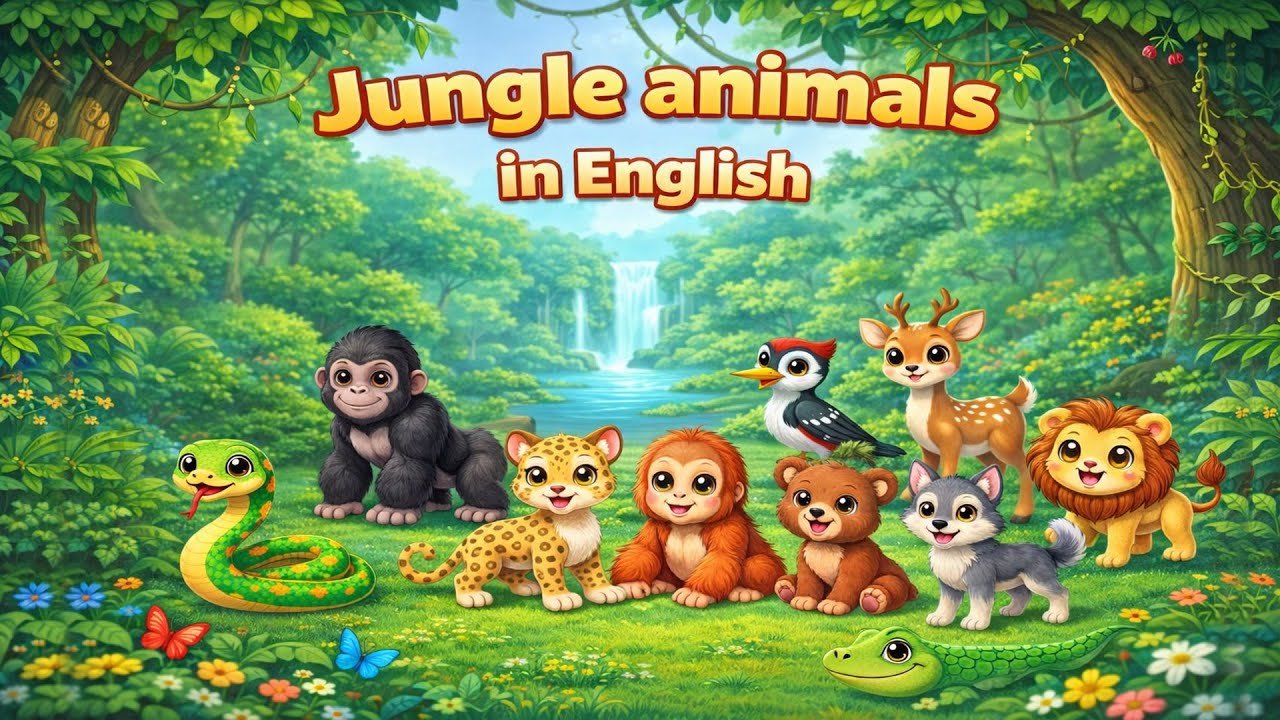 Learn Animals in English – Part 8 (Jungle Animals)