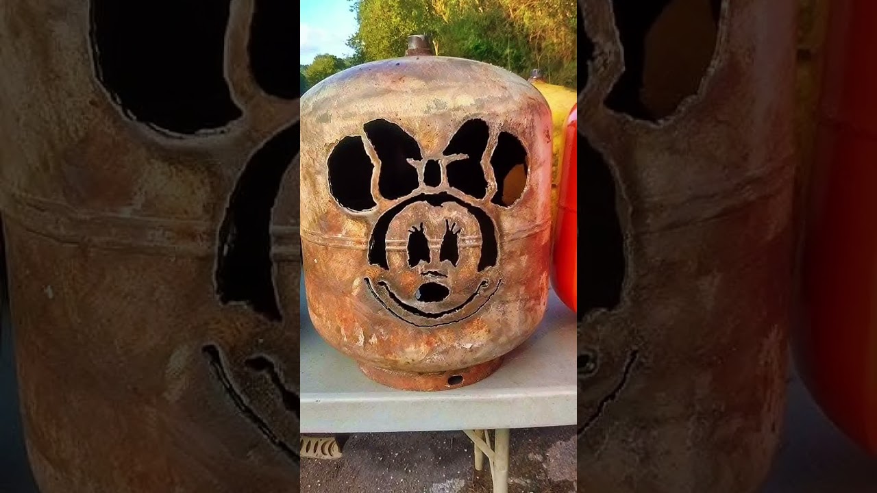 Some of the propane tanks I've cut #upcycling #decoration #halloween #holidaydecor #welding #plasma