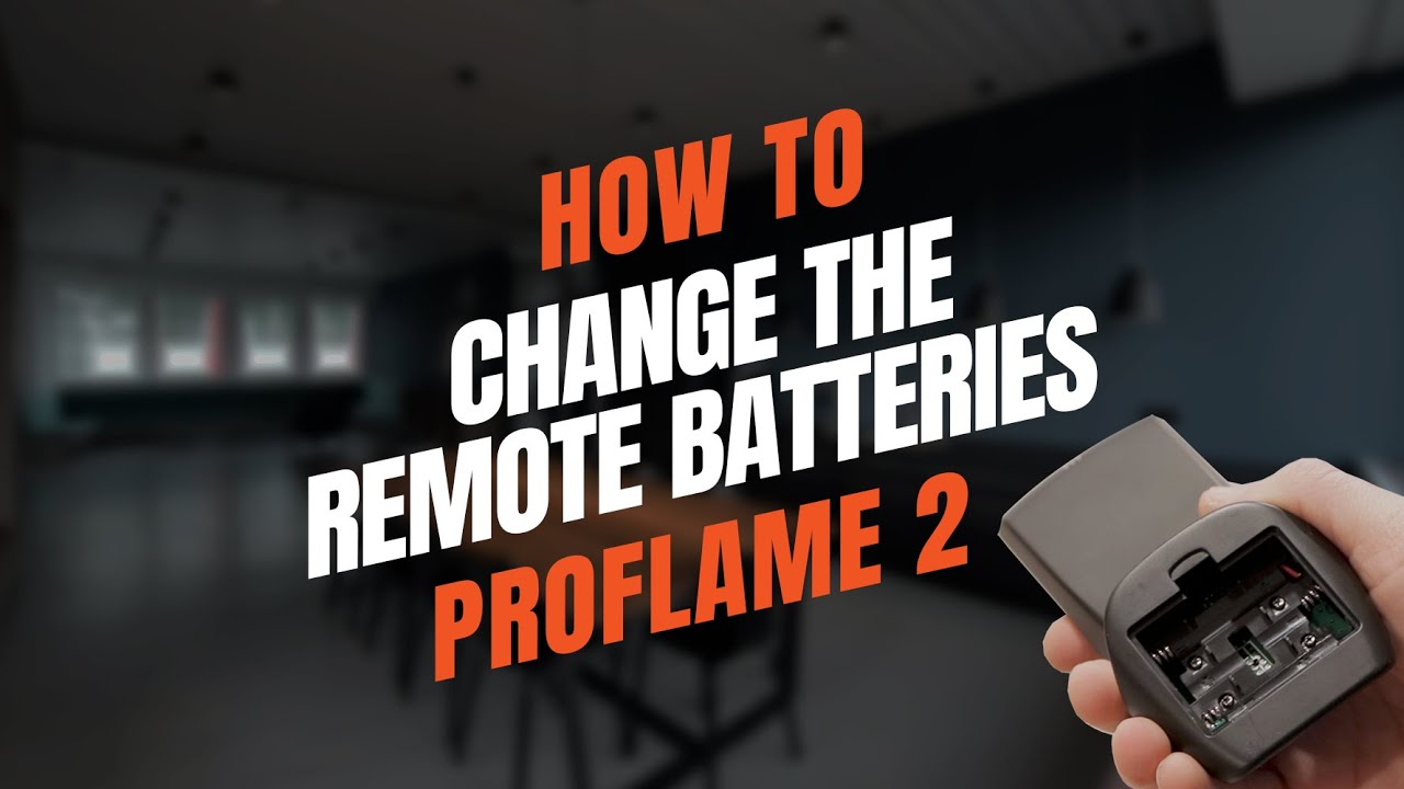 SIT ProFlame 2 | How to Change the Remote Batteries