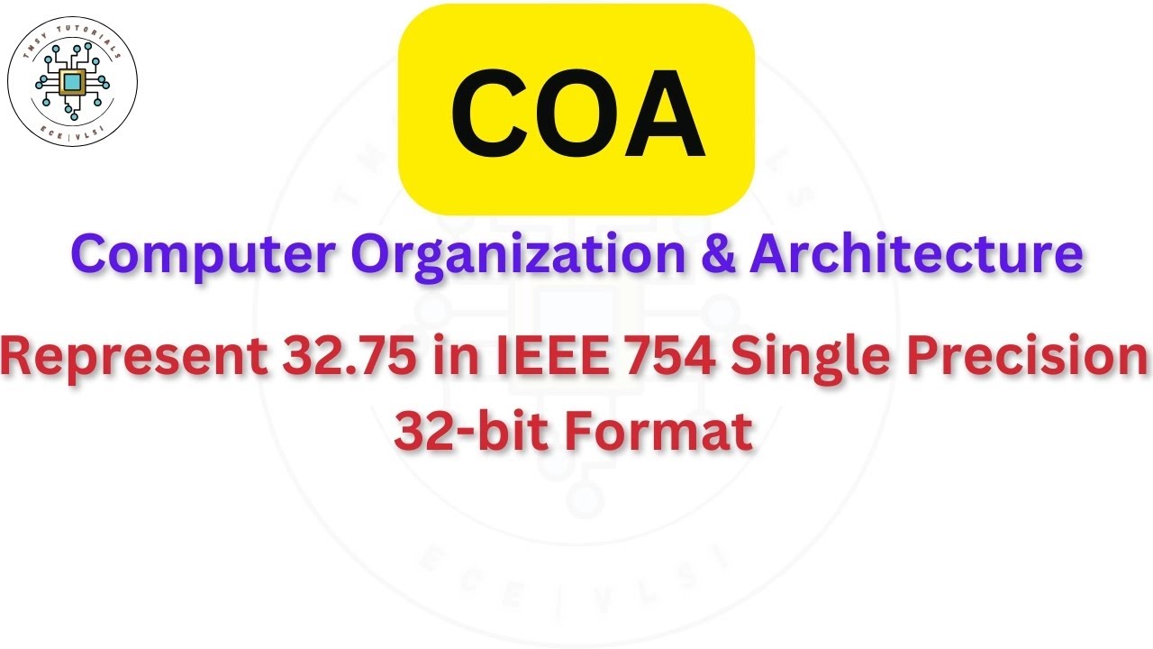 Представить число 32,75 в формате IEEE 754 с одинарной точностью и 32 битами || #ece #engineering...