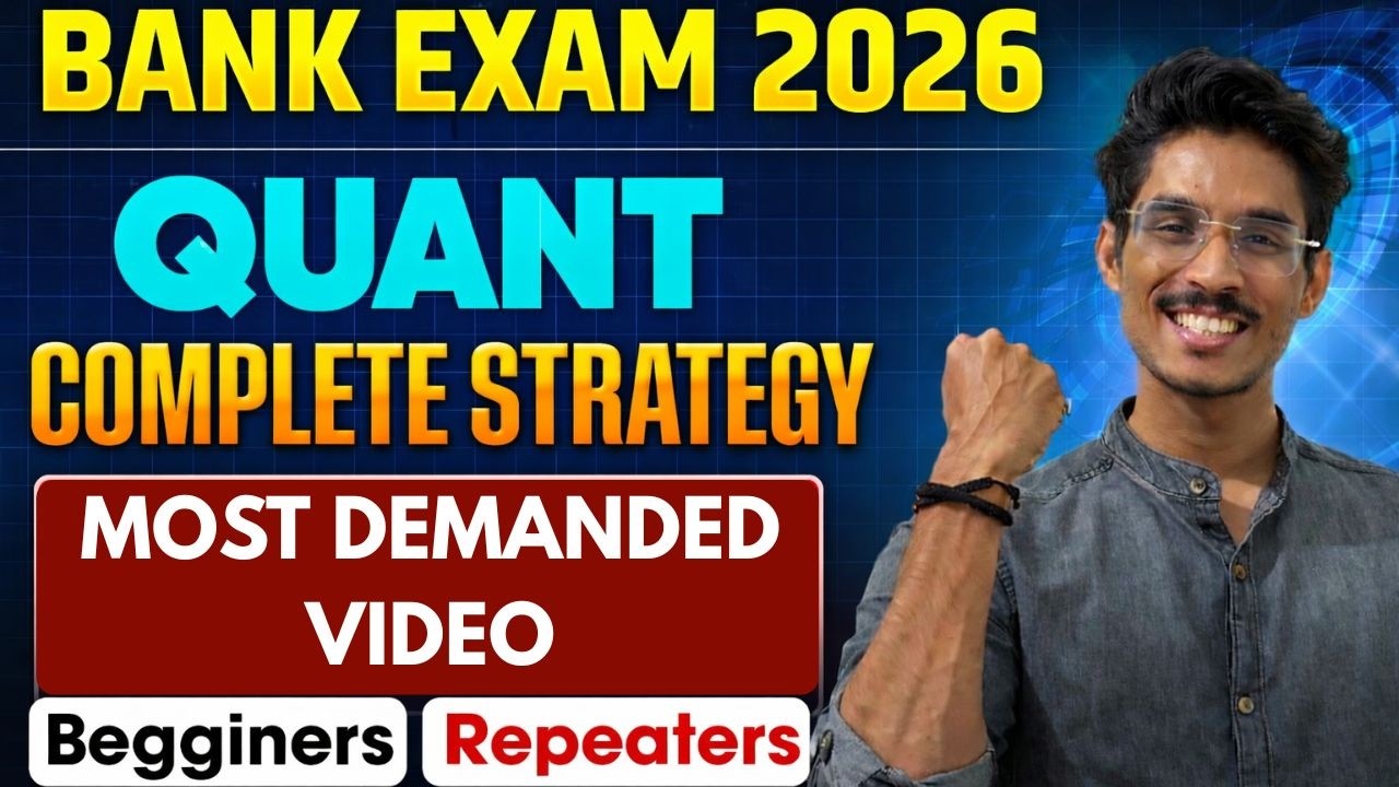 My Proven Quant Strategy to Crack Bank PO/Clerk 2026 | Detailed Roadmap from Zero to Hero 🏆